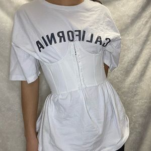 White Underbust Corset